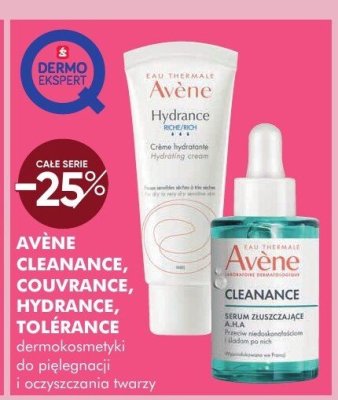 Dermokosmetyki do pielęgnacji i oczyszczania twarzy Avène Cleanance, Couvrance, Hydrance, Tolérance promocja w Super-Pharm