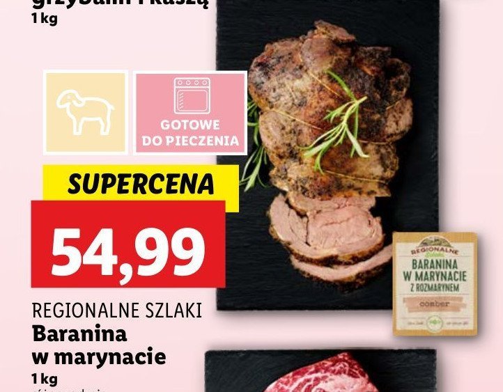 Baranina w marynacie z rozmarynem REGIONALNE SZLAKI promocja