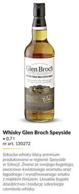 Whisky Glen Broch Speyside 0,7l promocja w Makro
