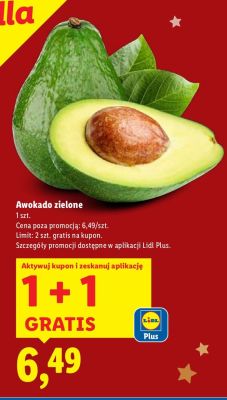Awokado zielone promocja w Lidl