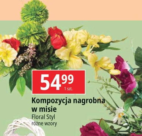 Kompozycja nagrobna Floral styl promocja