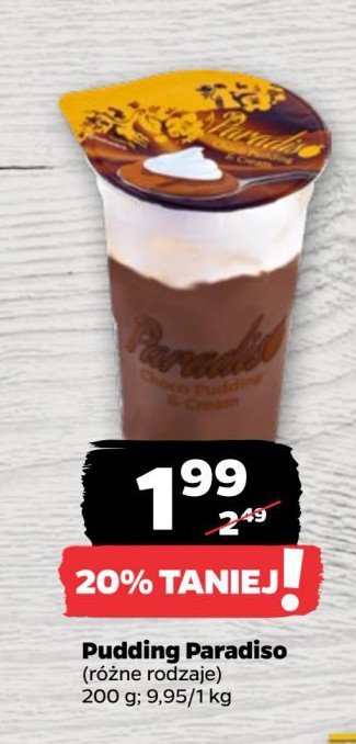 Pudding z bitą śmietaną czekoladowy Paradiso promocja