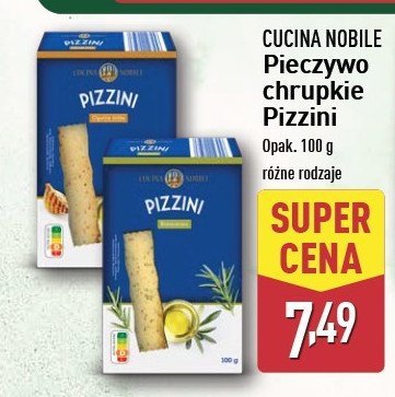 Pieczywo chrupkie pizzini z oliwą Cucina nobile promocja