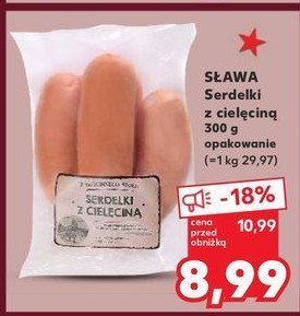 Serdelki z cielęciną Sława promocja w Kaufland