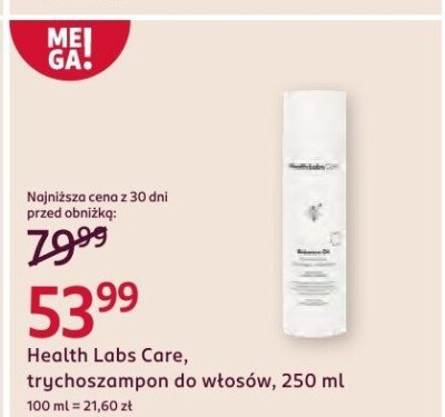Szampon Health Labs Care trychoszampon do włosów, 250 ml promocja w Rossmann