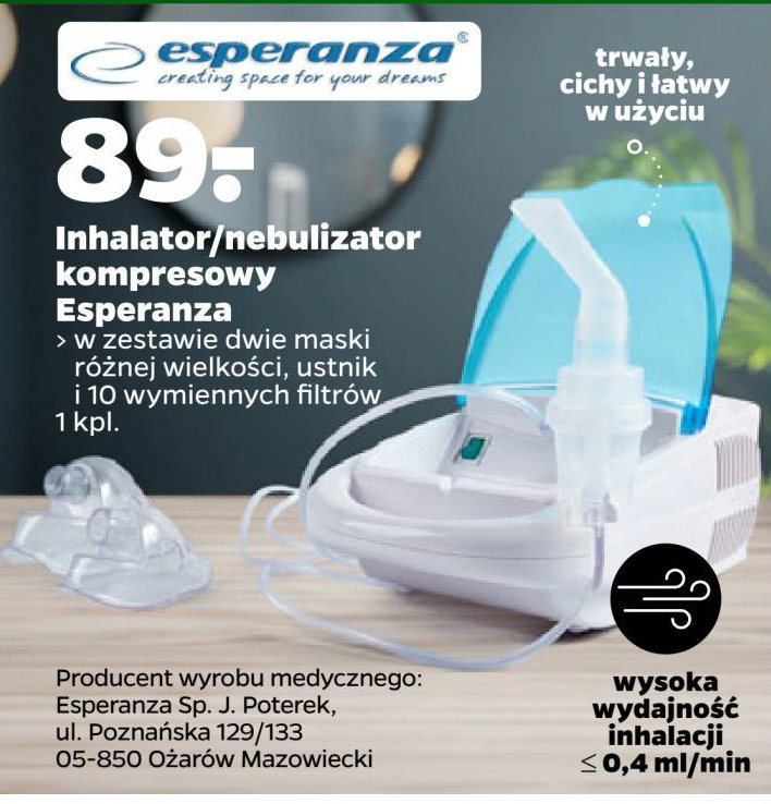 Inhalator Esperanza promocja w Netto