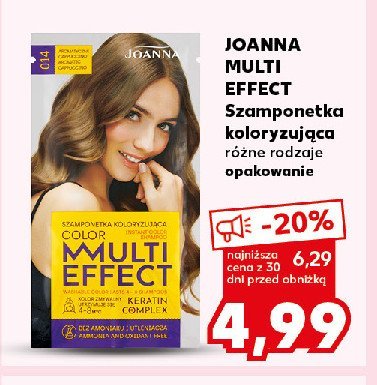 Szamponetka 014 aromatyczne cappuccino Joanna multi effect color promocja