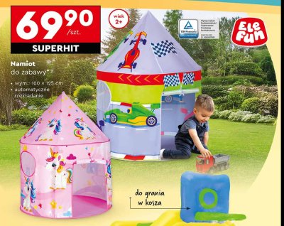 Namiot do zabawy 100 x 125 cm Elefun promocja