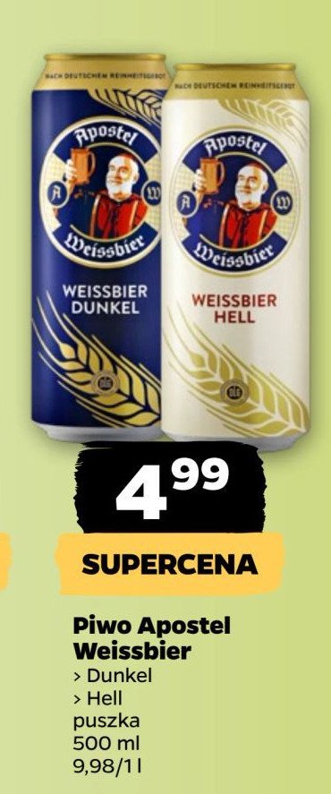 Piwo Eichbaum apostel weissbier hell promocja