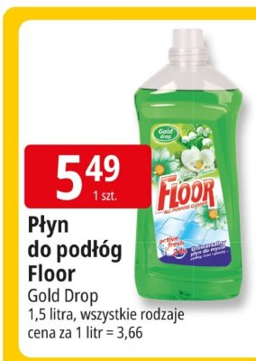 Płyn do podłóg Floor Gold Drop promocja w Leclerc