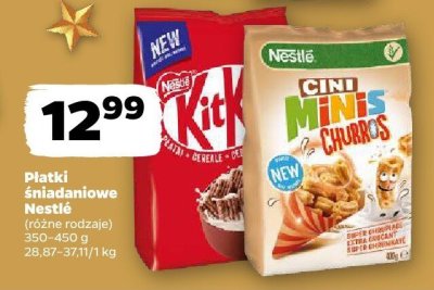 Płatki śniadaniowe (różne rodzaje) Nestle promocja w Netto