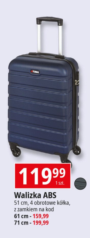 Walizka abs 51 cm promocja w Selgros
