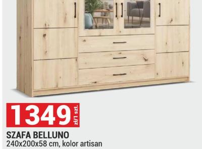 Szafa Belluno 240x200x58 cm, kolor artisan promocja w Merkury Market