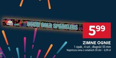 Zimne ognie promocja w Stokrotka