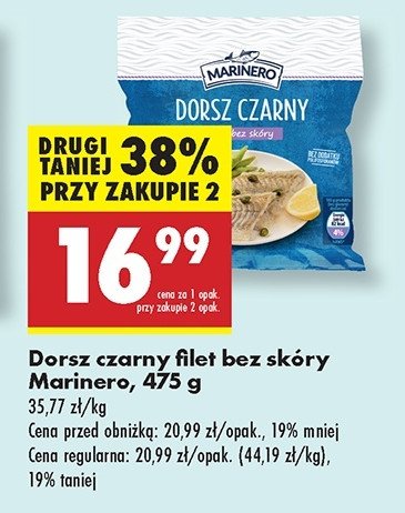 Dorsz czarny Marinero promocja w Biedronka