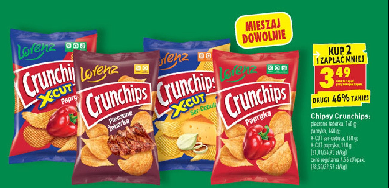 Chipsy ser-cebula Crunchips lorenz promocja