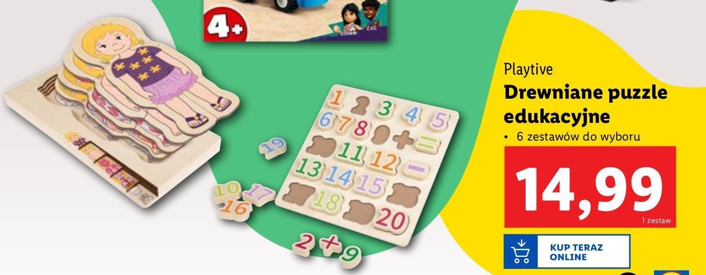 Puzzle drewniane Play tive promocja