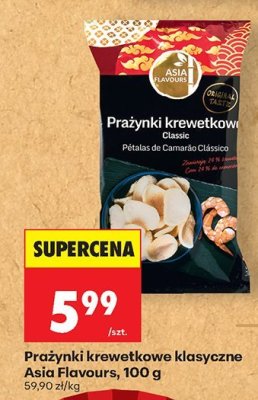 Prażynki krewetkowe klasyczne 100 g promocja w Biedronka