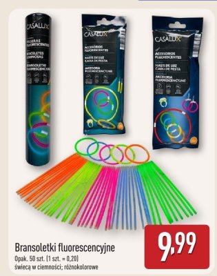 Bransoletki fluorescencyjne Casalux promocja w Aldi