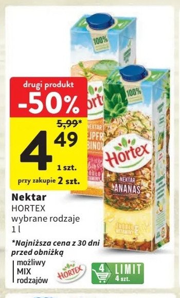 Sok ananasowy Hortex promocja