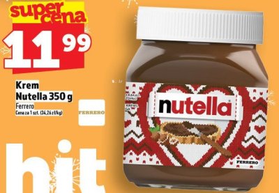 Krem Nutella Ferrero 350 g promocja w TOPAZ