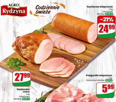 Szynkowa wieprzowa promocja w Dino