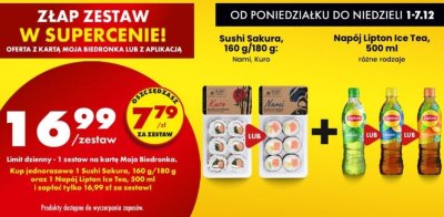 Sushi Sakura Nami 160g/180g promocja w Biedronka