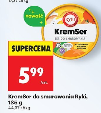 KremSer do smarowania Ryki, 135 g promocja w Biedronka