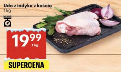 Udo z indyka z kością 1kg promocja w Delikatesy Centrum