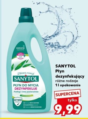 Płyn do mycia Sanytol dezynfekujący promocja w Kaufland