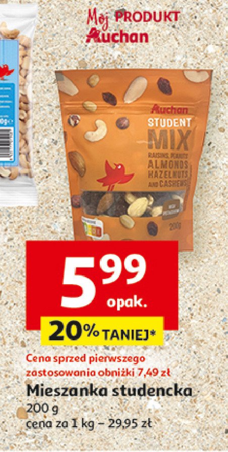 Mieszanka studencka Auchan promocja