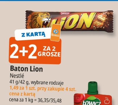 Baton Lion Nestlé promocja w Leclerc