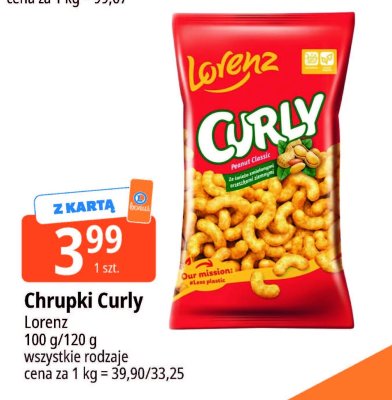 Chrupki Curly Lorenz promocja w Leclerc