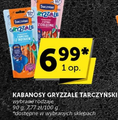Kabanosy Gryzzale tarczyński promocja w ABC