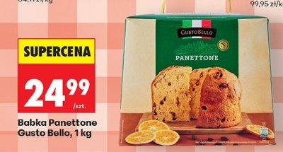 Babka Panettone Gusto Bello promocja w Biedronka
