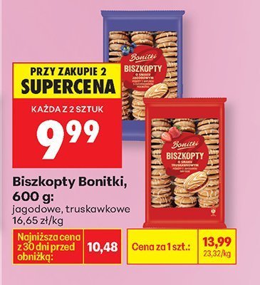 Biszkopty jagodowe, 600 g promocja w Biedronka