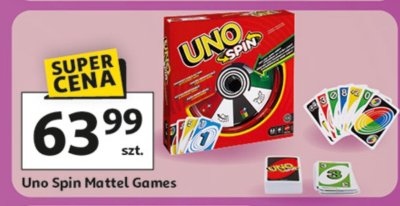 Gra Uno Spin Mattel Games promocja w Auchan