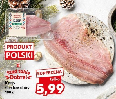 Karp filet bez skóry 100 g promocja w Kaufland