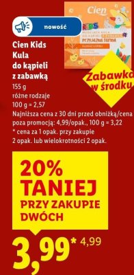 Kula do kąpieli z zabawką różne rodzaje promocja w Lidl