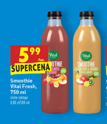 Smoothie jab艂ko kiwi & ananas Vital fresh smoothie promocja