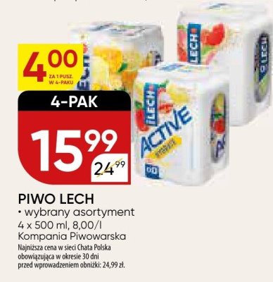 Piwo Lech ice bloody orange promocja w Chata Polska