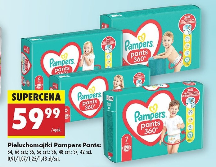 Pieluchomajtki 6 Pampers pants promocja w Biedronka