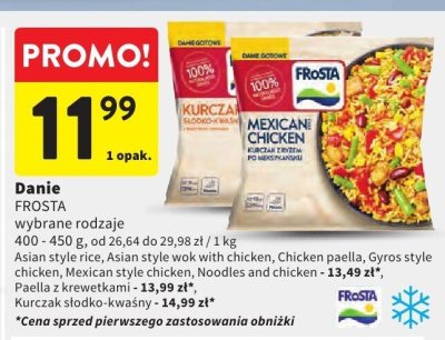 Danie FROSTA wybrane rodzaje promocja w Intermarche