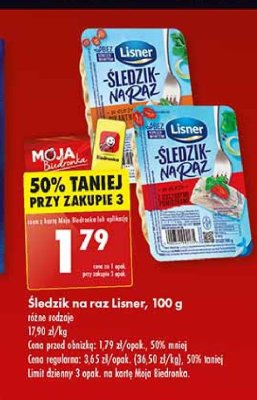 Śledzik na raz pikantny Lisner śledzik na raz promocja