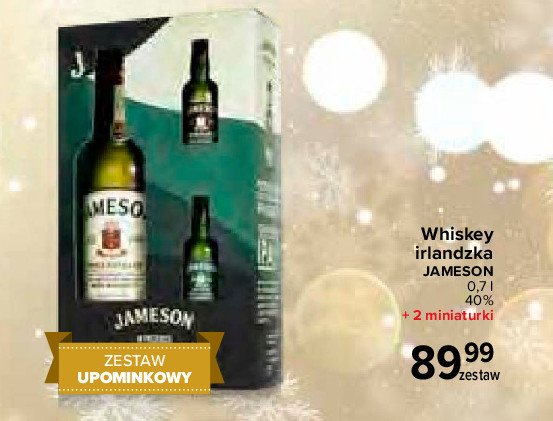 Whiskey + miniaturki Jameson promocja