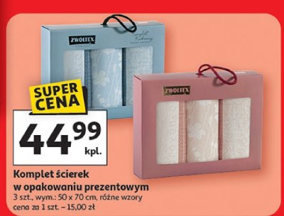 Komplet ścierek w opakowaniu prezentowym, różne wzory promocja w Auchan