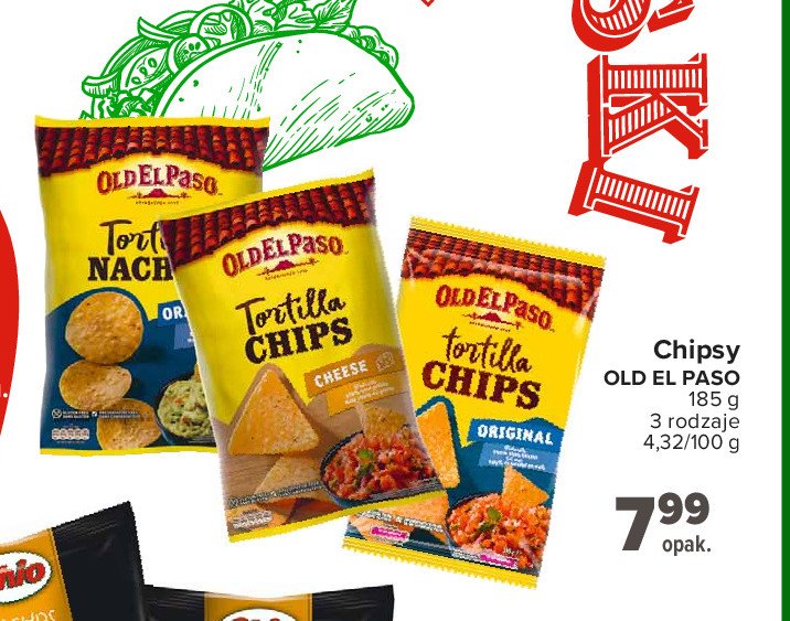 Chipsy crunchy nachips original Old el paso promocja