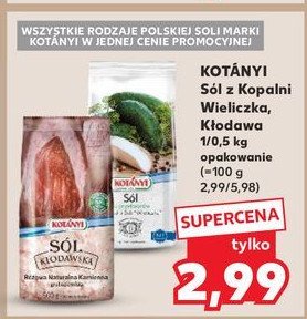 Sól różowa drobna z kopalni w kłodawie Kotanyi promocja