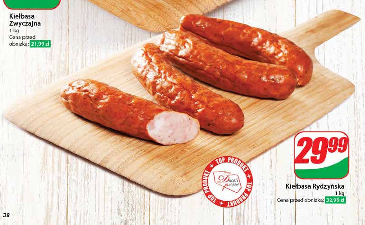 Kiełbasa rydzyńska Agro rydzyna promocja w Dino