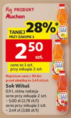 Sok Wituś promocja w Auchan